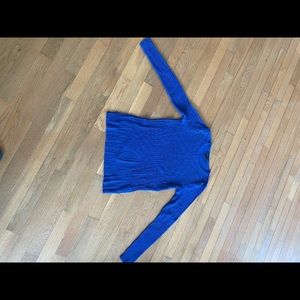 White House Black Market blue long sleeve sweater!